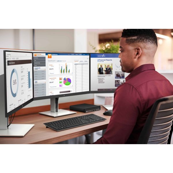 HP E24 G4 computer monitor 60,5 cm (23.8") 1920 x 1080 Pixels Full HD LED Zwart, Zilver (9VF99AT#ABB)