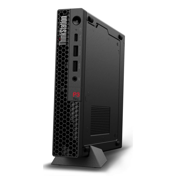 Lenovo ThinkStation P3 Tiny Intel® Core™ i5 i5-14600 16 GB DDR5-SDRAM 512 GB SSD NVIDIA RTX A400 Windows 11 Pro Mini PC Workstation Zwart (30H0009YGE)