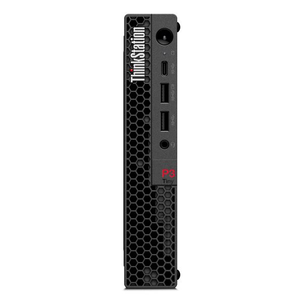 Lenovo ThinkStation P3 Tiny Intel® Core™ i5 i5-14600 16 GB DDR5-SDRAM 512 GB SSD NVIDIA RTX A400 Windows 11 Pro Mini PC Workstation Zwart (30H0009YGE)