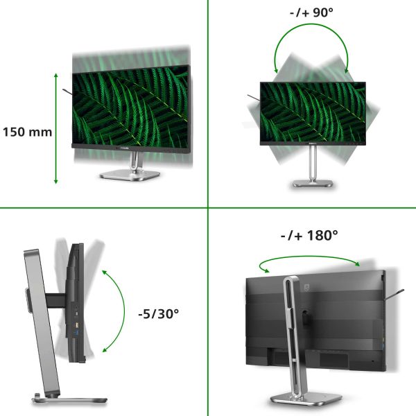 Philips 5000 series 24B2G5301/00 computer monitor 60,5 cm (23.8") 1920 x 1080 Pixels Full HD LCD Zwart (24B2G5301/00)