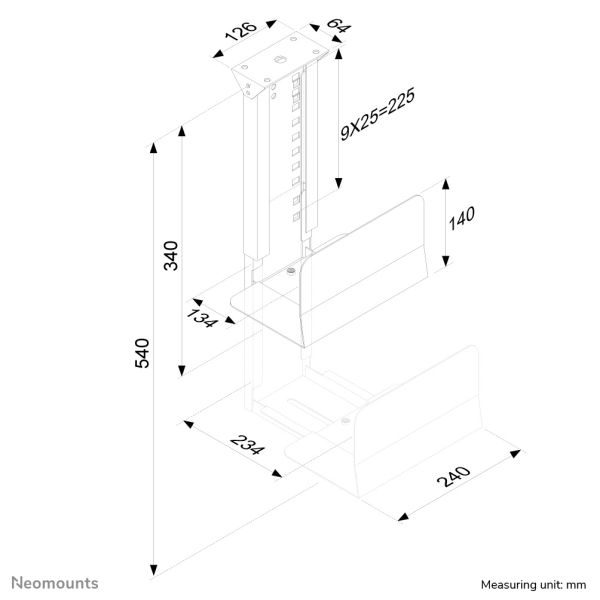 Neomounts cpu houder (CPU-D200BLACK)