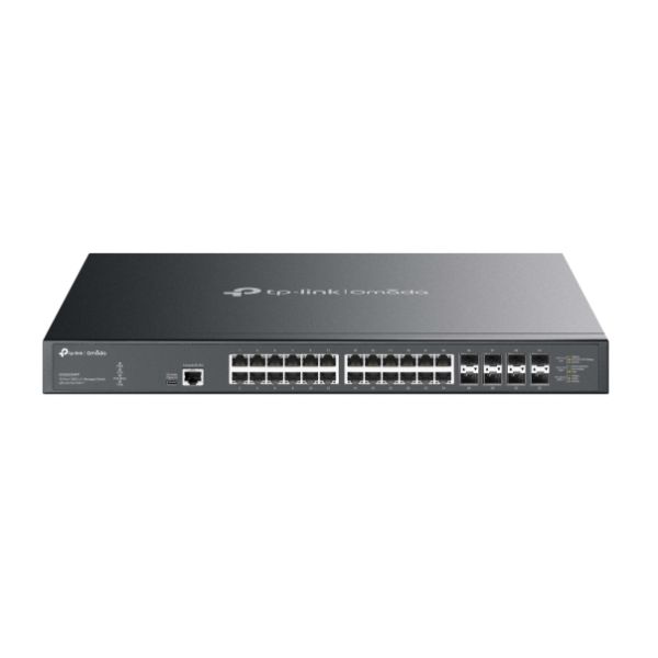 TP-Link Omada SX3832MPP netwerk-switch Managed L2+ 10G Ethernet (100/1000/10000) Power over Ethernet (PoE) DIN rail Zwart (SX3832MPP)