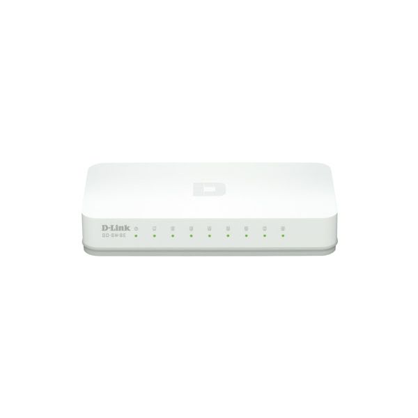 D-Link GO-SW-8E netwerk-switch Unmanaged Fast Ethernet (10/100) Wit (GO-SW-8E)