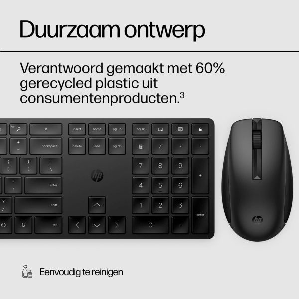HP 650 draadloze toetsenbord- en muiscombinatie (4R013AA)