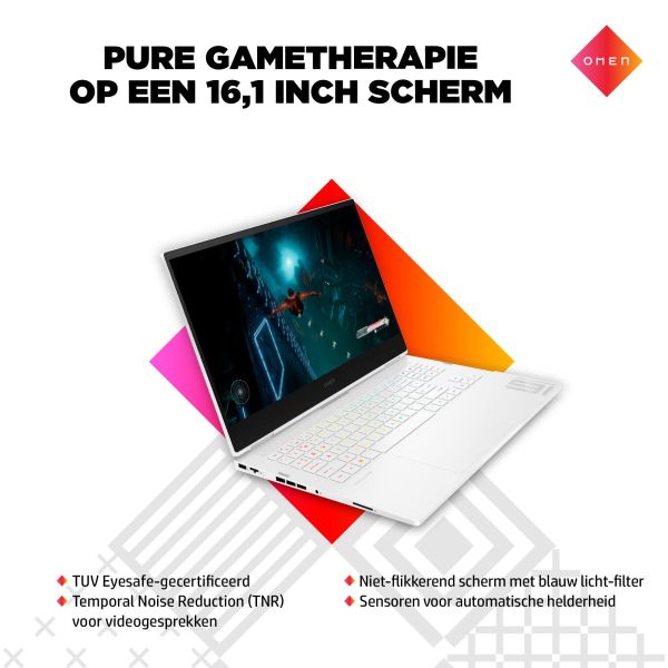 HP OMEN 16-k0390nd Intel® Core™ i9 i9-12900H Laptop 40,9 cm (16.1") Quad HD 32 GB DDR5-SDRAM 2 TB SSD NVIDIA GeForce RTX 3070 Ti Wi-Fi 6E (802.11ax) Windows 11 Home Zwart (6F870EA#ABH)