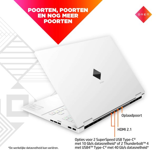 HP OMEN 16-k0390nd Intel® Core™ i9 i9-12900H Laptop 40,9 cm (16.1") Quad HD 32 GB DDR5-SDRAM 2 TB SSD NVIDIA GeForce RTX 3070 Ti Wi-Fi 6E (802.11ax) Windows 11 Home Zwart (6F870EA#ABH)