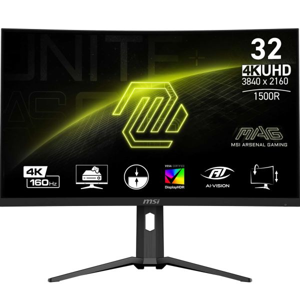 MSI MAG 321CUP computer monitor 80 cm (31.5") 3840 x 2160 Pixels 4K Ultra HD Zwart (MAG 321CUP)