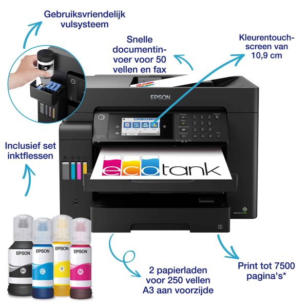 Epson EcoTank ET-16605 Inkjet A3 4800 x 2400 DPI 32 ppm Wifi (C11CH72405) Epson EcoTank ET-16605 Inkjet A3 4800 x 2400 DPI 32 ppm Wifi (C11CH72405)