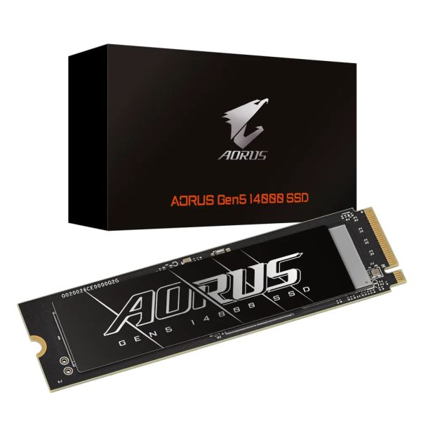 GIGABYTE AORUS Gen5 14000 SSD 2 TB M.2 PCI Express 5.0 NVMe 3D TLC NAND (AG514K2TB)