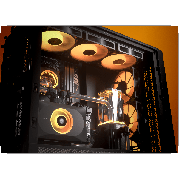 CORSAIR FRAME 4000D RS ARGB Modular High Airflow Mid-Tower PC Case Black (CC-9011296-WW)