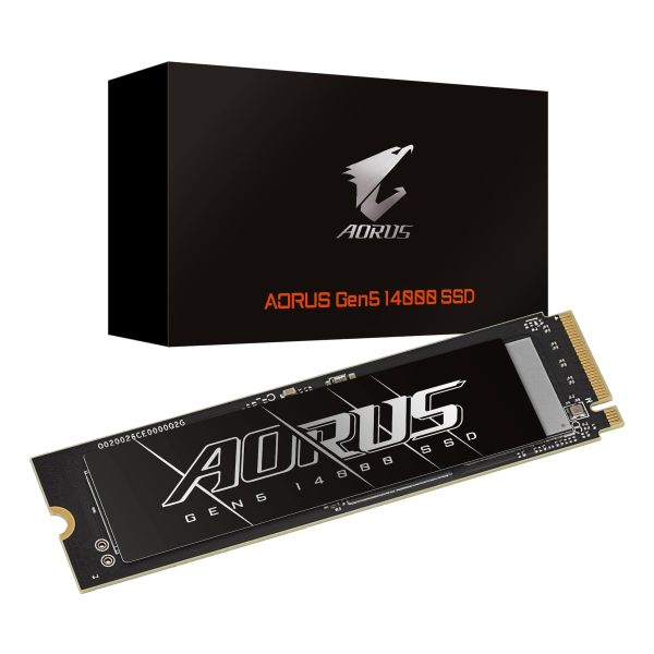 GIGABYTE AORUS Gen5 14000 4 TB M.2 PCI Express 5.0 NVMe 3D TLC NAND (AG514K4TB)