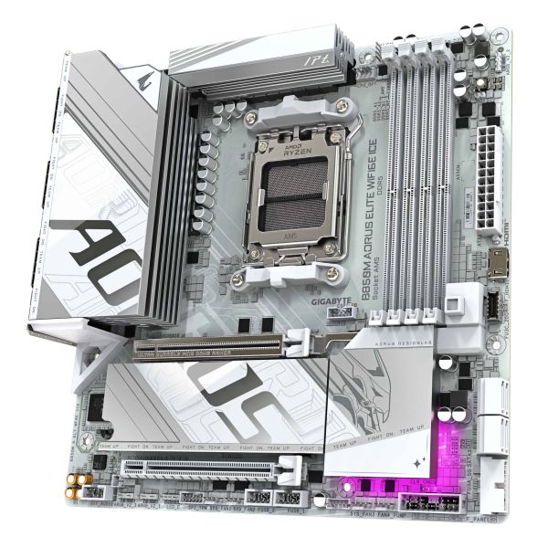 GIGABYTE B850M AORUS ELITE WIFI6E ICE AMD B850 Socket AM5 micro ATX (B850M A ELT WF6E ICE)