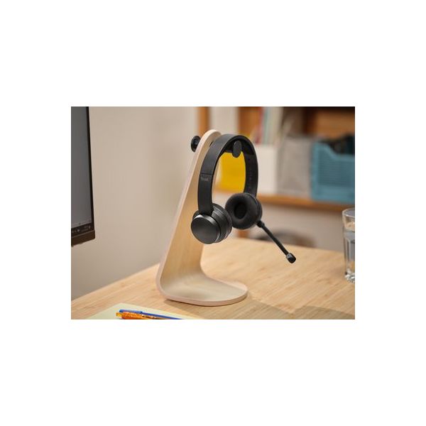 Trust Ayda Headset Bedraad en draadloos Hoofdband Oproepen/muziek USB Type-C Bluetooth Zwart (25463)