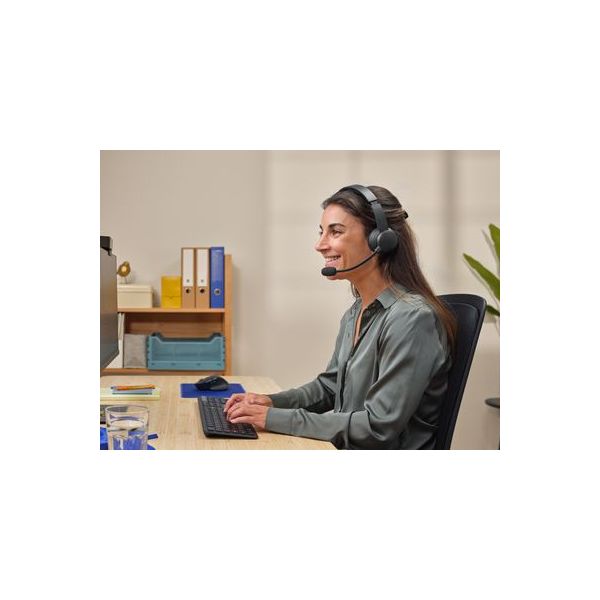 Trust Ayda Draadloze Headset - Bluetooth headset – USB-C aansluiting – Zwart (25463)