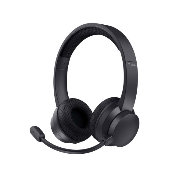 Trust Ayda Draadloze Headset - Bluetooth headset – USB-C aansluiting – Zwart (25463)