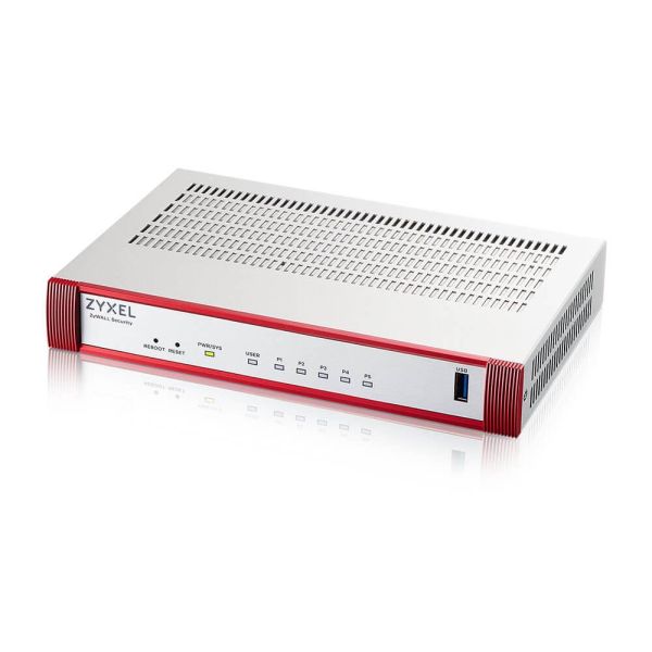 ZyXEL USG FLEX 50 HP 5 Gigabit user-definableports 1*1G PoE+ 1*USB with 1 YR Entry Defense Pack (USGFLEX50HP-EU0101)