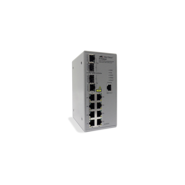 Allied Telesis 8x 10/100/1000T 2x 100/1000X SFP 2x 1/10G SFP+ Industrial Ethernet Layer 3 Switch (990-007967-80)