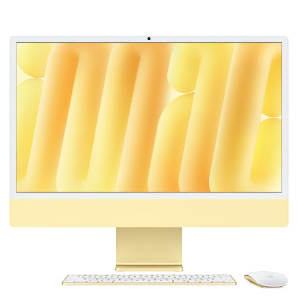 Apple iMac Gelb CZ1EK-02100010 - 61cm(24‘‘) M4 10-Core CPU, 10-Core GPU, 32GB RAM, 512GB SSD, Standardglas, Magic Keyboard TID u (CZ1EK-02100010)
