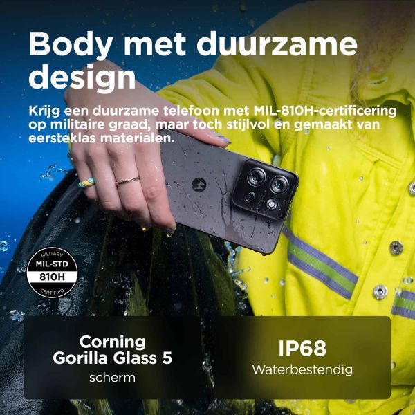 Motorola moto g75 5G 17,2 cm (6.78") Hybride Dual SIM Android 14 USB Type-C 8 GB 256 GB 5000 mAh Grijs (PB3Y0003SE)