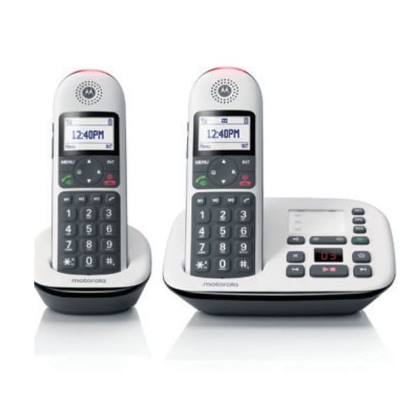 Motorola CD5011 Slimme telefoon Nummerherkenning Zwart, Wit (G31000X18W2AWE(ES))