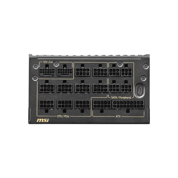 MSI MEG Ai1600T PCIE5 power supply unit 1600 W 24-pin ATX ATX Zwart (MEG AI1600T PCIE5)