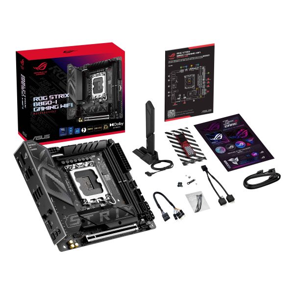 ASUS ROG STRIX B860-I GAMING WIFI Intel B860 LGA 1851 (Socket V1) mini ITX (90MB1JB0-M0EAY0)
