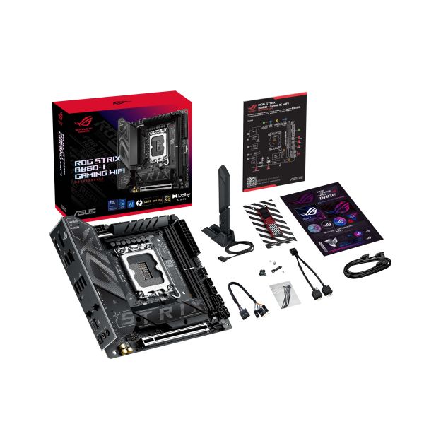 ASUS ROG STRIX B860-I GAMING WIFI Intel B860 LGA 1851 (Socket V1) mini ITX (90MB1JB0-M0EAY0)