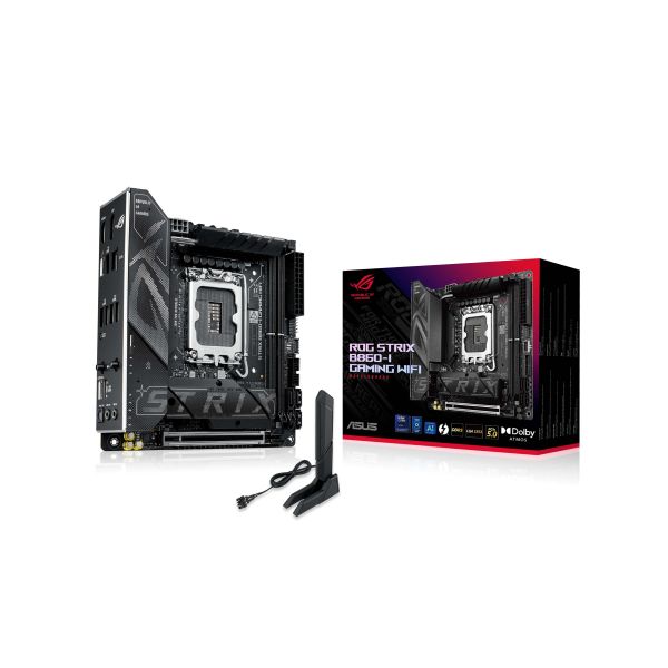 ASUS ROG STRIX B860-I GAMING WIFI Intel B860 LGA 1851 (Socket V1) mini ITX (90MB1JB0-M0EAY0)