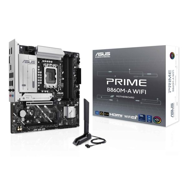 ASUS PRIME B860M-A WIFI Intel B860 LGA 1851 (Socket V1) micro ATX (90MB1JY0-M0EAY0)