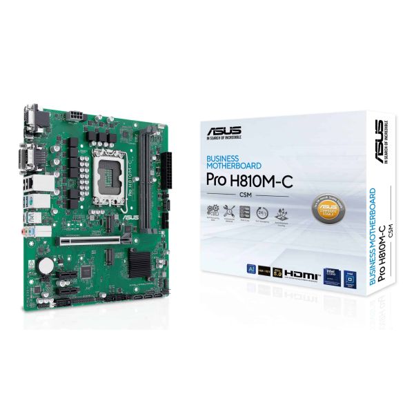 ASUS PRO H810M-C-CSM Intel H810 LGA 1851 (Socket V1) micro ATX (90MB1KHP-M0EAYC)