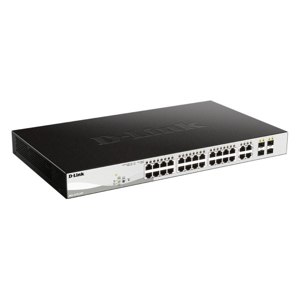 D-Link DGS-1210-24P netwerk-switch Managed L2 Gigabit Ethernet (10/100/1000) Power over Ethernet (PoE) Zwart (DGS-1210-24P)