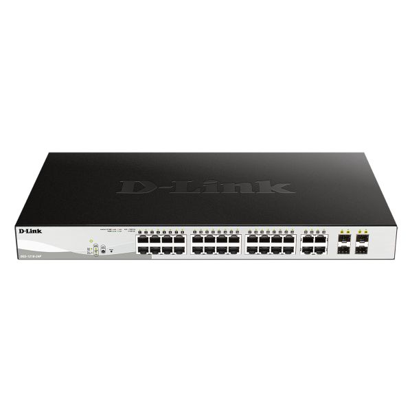 D-Link DGS-1210-24P netwerk-switch Managed L2 Gigabit Ethernet (10/100/1000) Power over Ethernet (PoE) Zwart (DGS-1210-24P)