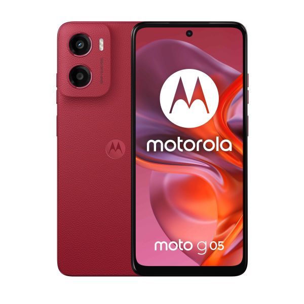 Motorola moto g05 16,9 cm (6.67") Dual SIM Android 15 4G USB Type-C 4 GB 64 GB 5200 mAh Rood (PB6L0005SE) Motorola moto g05 16,9 cm (6.67") Dual SIM Android 15 4G USB Type-C 4 GB 64 GB 5200 mAh Rood (PB6L0005SE)
