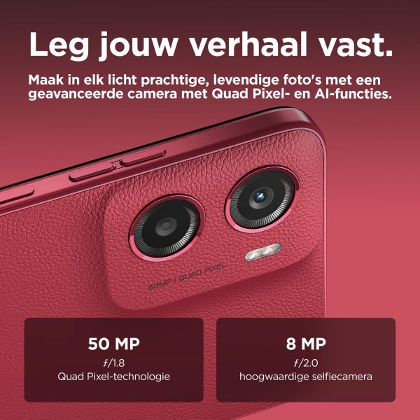 Motorola moto g05 16,9 cm (6.67") Dual SIM Android 15 4G USB Type-C 4 GB 64 GB 5200 mAh Rood (PB6L0005SE) Motorola moto g05 16,9 cm (6.67") Dual SIM Android 15 4G USB Type-C 4 GB 64 GB 5200 mAh Rood (PB6L0005SE)