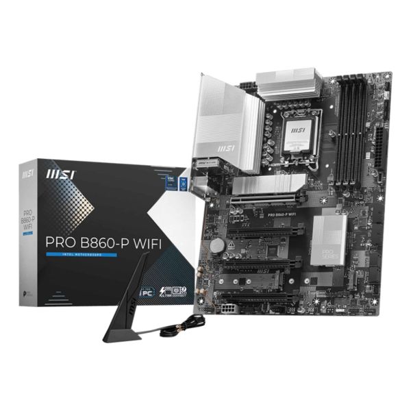 MSI PRO B860-P WIFI moederbord Intel B860 LGA 1851 (Socket V1) ATX (7E41-001R)