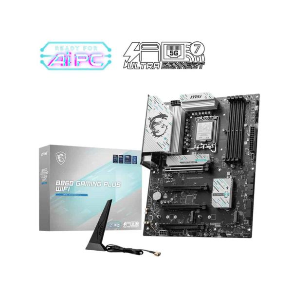 MSI B860 GAMING PLUS WIFI moederbord Intel B860 LGA 1851 (Socket V1) ATX (7E41-003R)