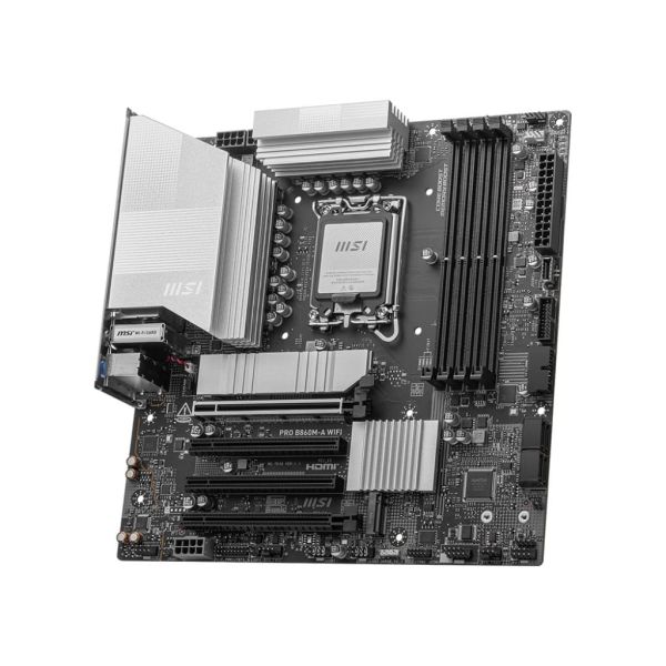 MSI PRO B860M-A WIFI moederbord Intel B860 LGA 1851 (Socket V1) micro ATX (7E42-002R)