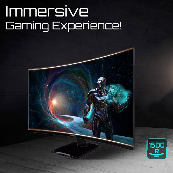 GIGABYTE GS32QCA LED display 80 cm (31.5") 2560 x 1440 Pixels Quad HD Zwart (GS32QCA)