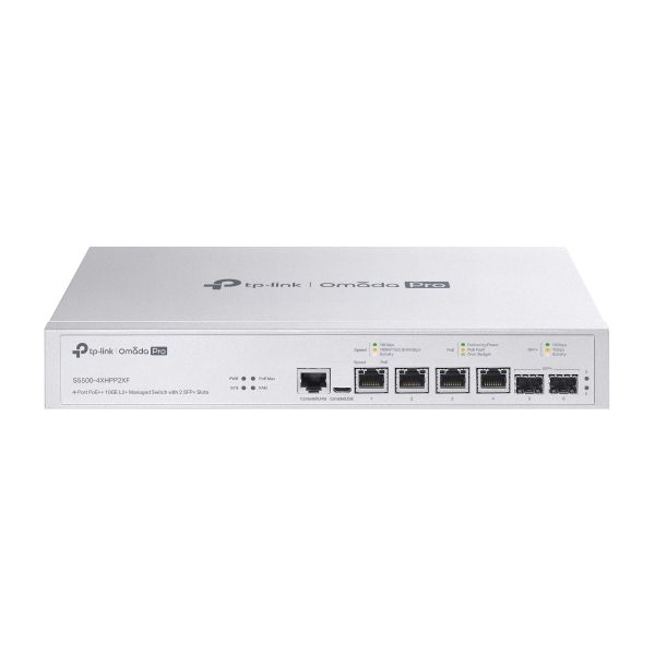 TP-Link S5500-4XHPP2XF netwerk-switch Managed L2/L2+ Power over Ethernet (PoE) Grijs (S5500-4XHPP2XF) TP-Link S5500-4XHPP2XF netwerk-switch Managed L2/L2+ Power over Ethernet (PoE) Grijs (S5500-4XHPP2XF)