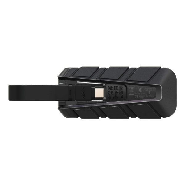 ADATA SC740 500 GB USB Type-C 3.2 Gen 2 (3.1 Gen 2) Zwart, Blauw (SC740-500G-CBU)