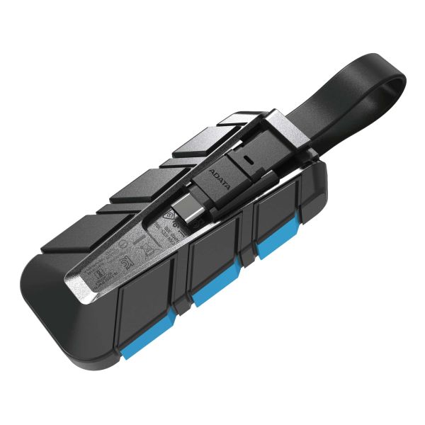 ADATA SC740 500 GB USB Type-C 3.2 Gen 2 (3.1 Gen 2) Zwart, Blauw (SC740-500G-CBU)