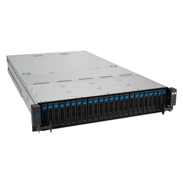 ASUS RS521A-E12-RS24U Socket SP5 Rack (2U) Zwart, Zilver (90SF03X1-M000R0)