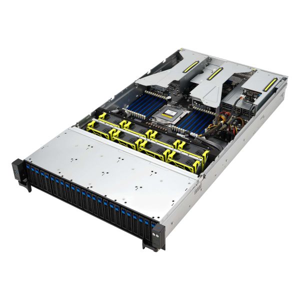 ASUS RS521A-E12-RS24U Socket SP5 Rack (2U) Zwart, Zilver (90SF03X1-M000R0)