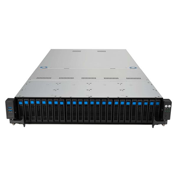 ASUS RS521A-E12-RS24U Socket SP5 Rack (2U) Zwart, Zilver (90SF03X1-M000R0)