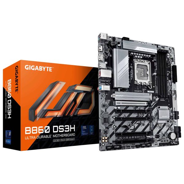 GIGABYTE B860 DS3H moederbord Intel B860 LGA 1851 (Socket V1) ATX (B860 DS3H) GIGABYTE B860 DS3H moederbord Intel B860 LGA 1851 (Socket V1) ATX (B860 DS3H)