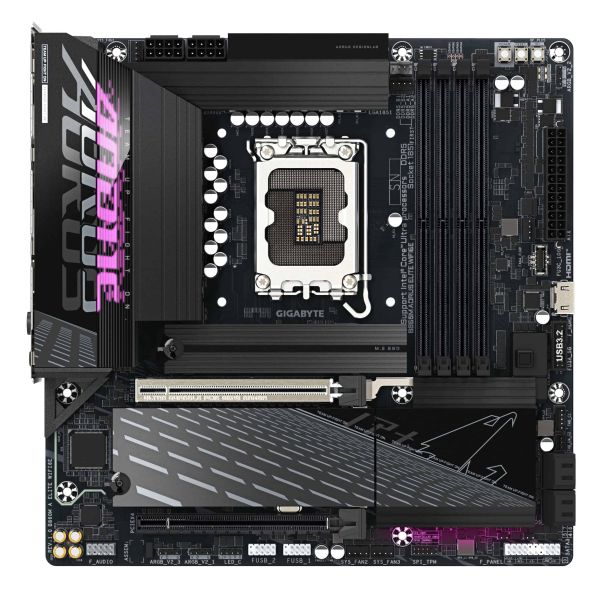 GIGABYTE B860M AORUS ELITE WIFI6E Intel B860 LGA 1851 (Socket V1) micro ATX (B860M A ELITE WIFI6E)