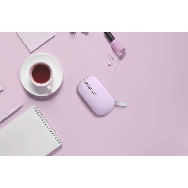 ASUS Marshmallow MD100 muis Kantoor Ambidextrous RF-draadloos + Bluetooth Optisch 1600 DPI (90XB07A0-BMU010)