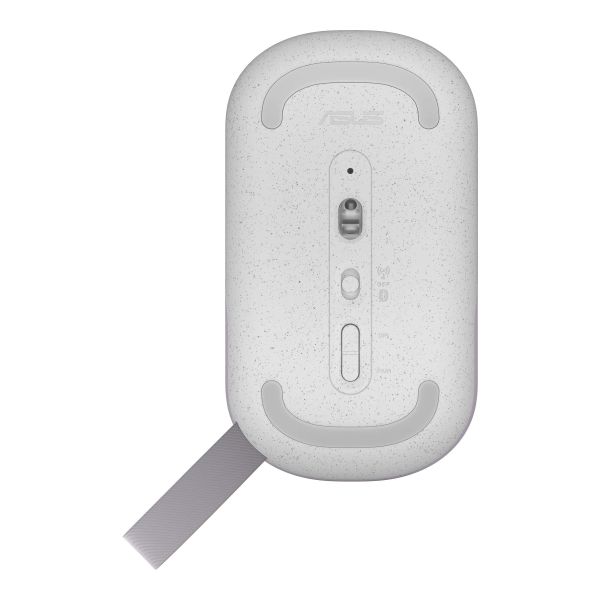ASUS Marshmallow MD100 muis Kantoor Ambidextrous RF-draadloos + Bluetooth Optisch 1600 DPI (90XB07A0-BMU010)