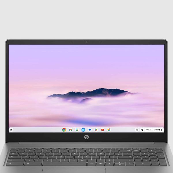 HP Chromebook 15a-nb0100nd Intel® N N100 39,6 cm (15.6") Full HD 4 GB LPDDR5-SDRAM 128 GB UFS Wi-Fi 6 (802.11ax) ChromeOS Zilver (B0WV1EA#ABH)