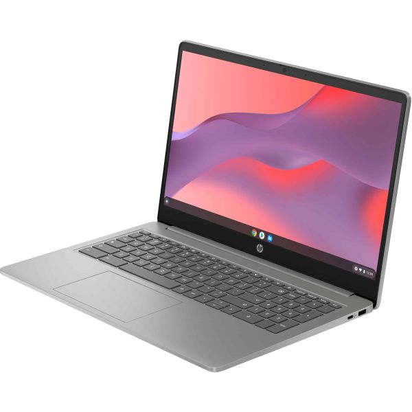 HP Chromebook 15a-nb0100nd Intel® N N100 39,6 cm (15.6") Full HD 4 GB LPDDR5-SDRAM 128 GB UFS Wi-Fi 6 (802.11ax) ChromeOS Zilver (B0WV1EA#ABH)